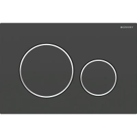 GEBERIT Przycisk uruchamiający Sigma20, przedni, czarny mat, easy-to-clean 115.882.14.1