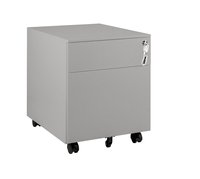 UNIQUE Kontener  XD-041-2  2 szuflady na klucz szary