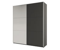 Szafa Rodos 200x65x244 cm grafit z lustrem